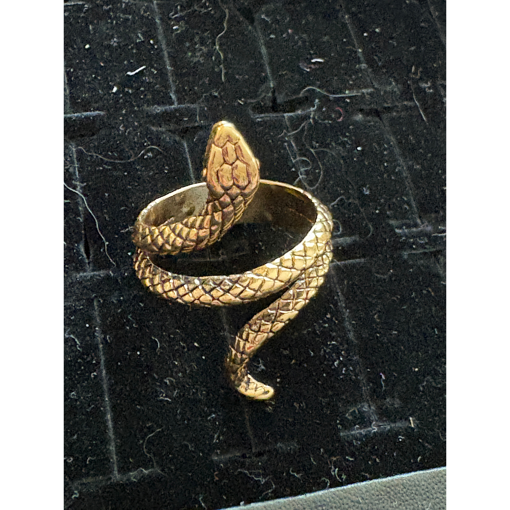 Ellie Vail Chic Gold Snake Wrap Cocktail Ring - Boho - Picture 8 of 8